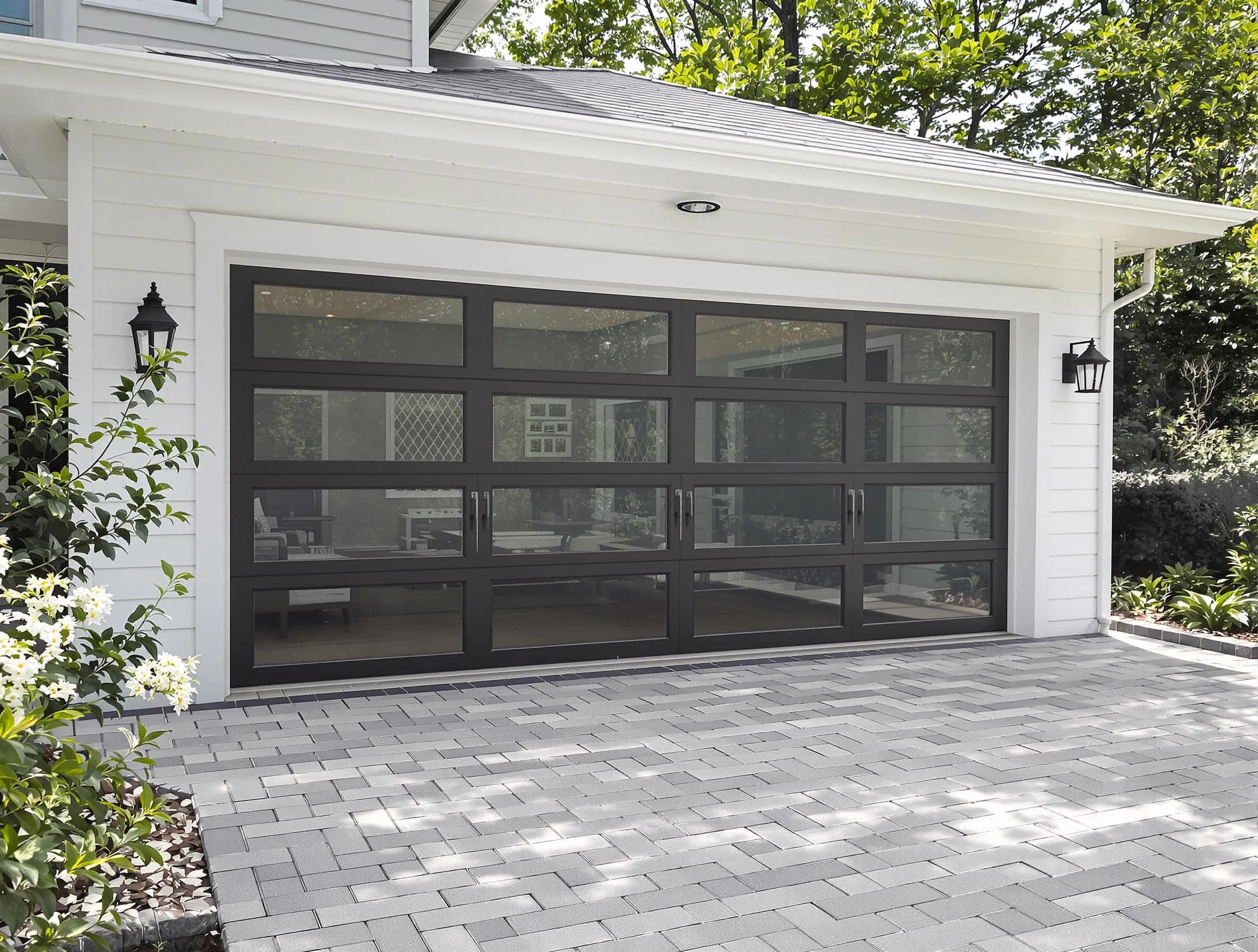 Parker Garage Door Repair design specialist presenting custom garage door options to Parker homeowner