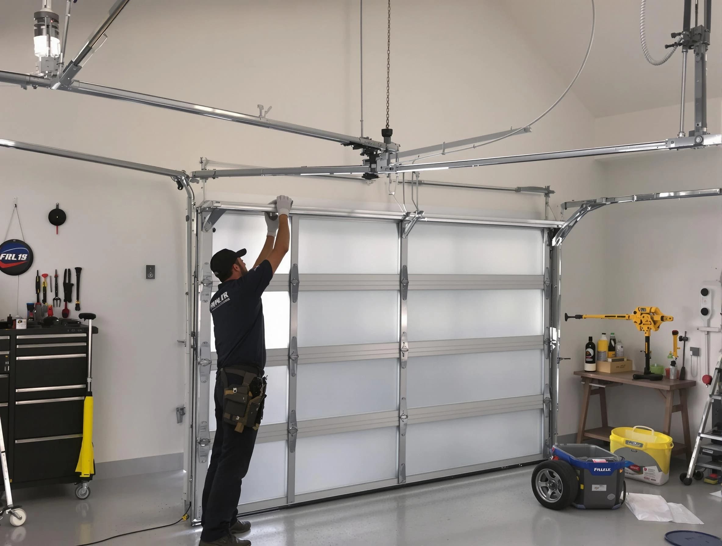 Parker Garage Door Repair certified team performing precision garage door installation in Parker