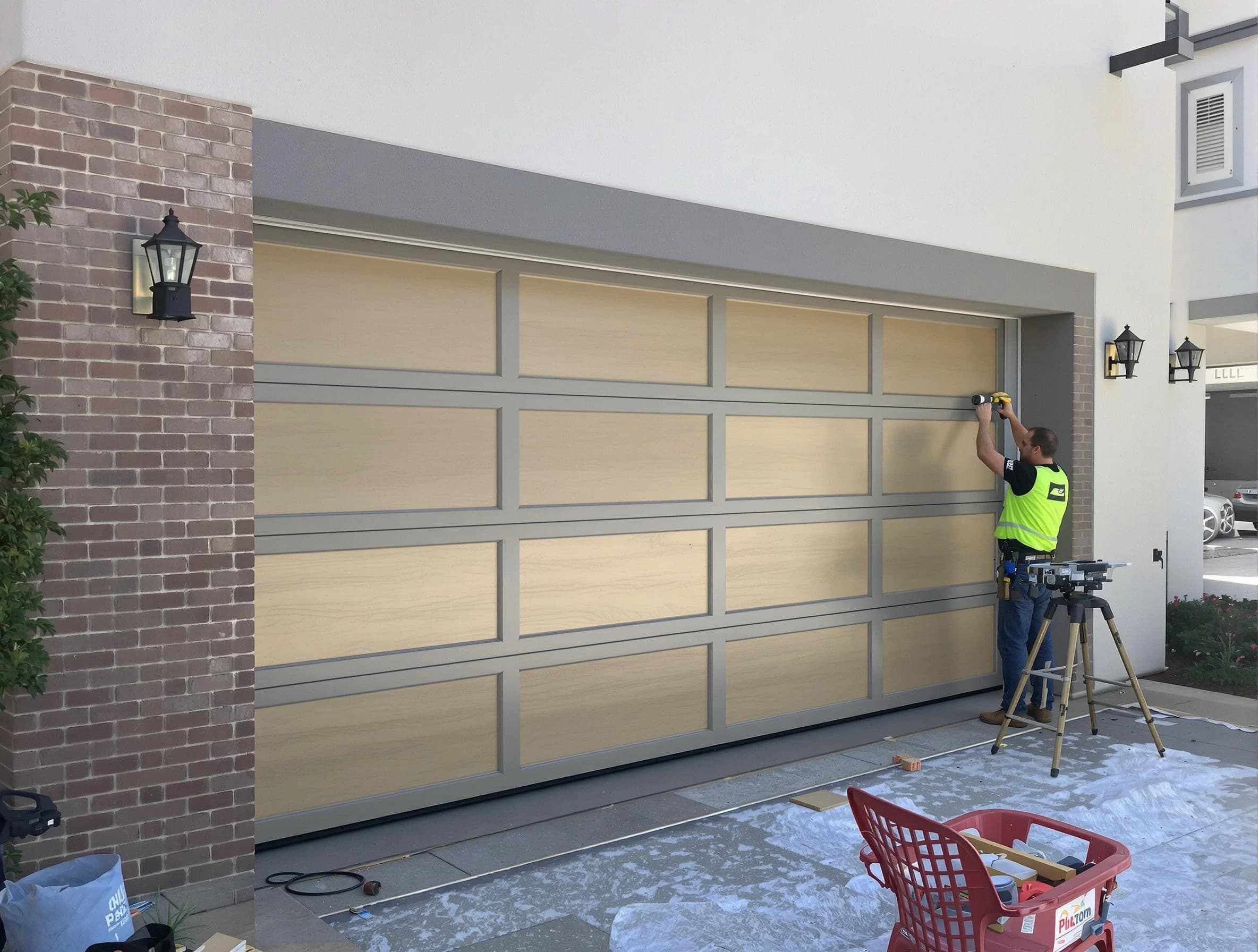 Garage door replacement service by Parker Garage Door Repair in Parker