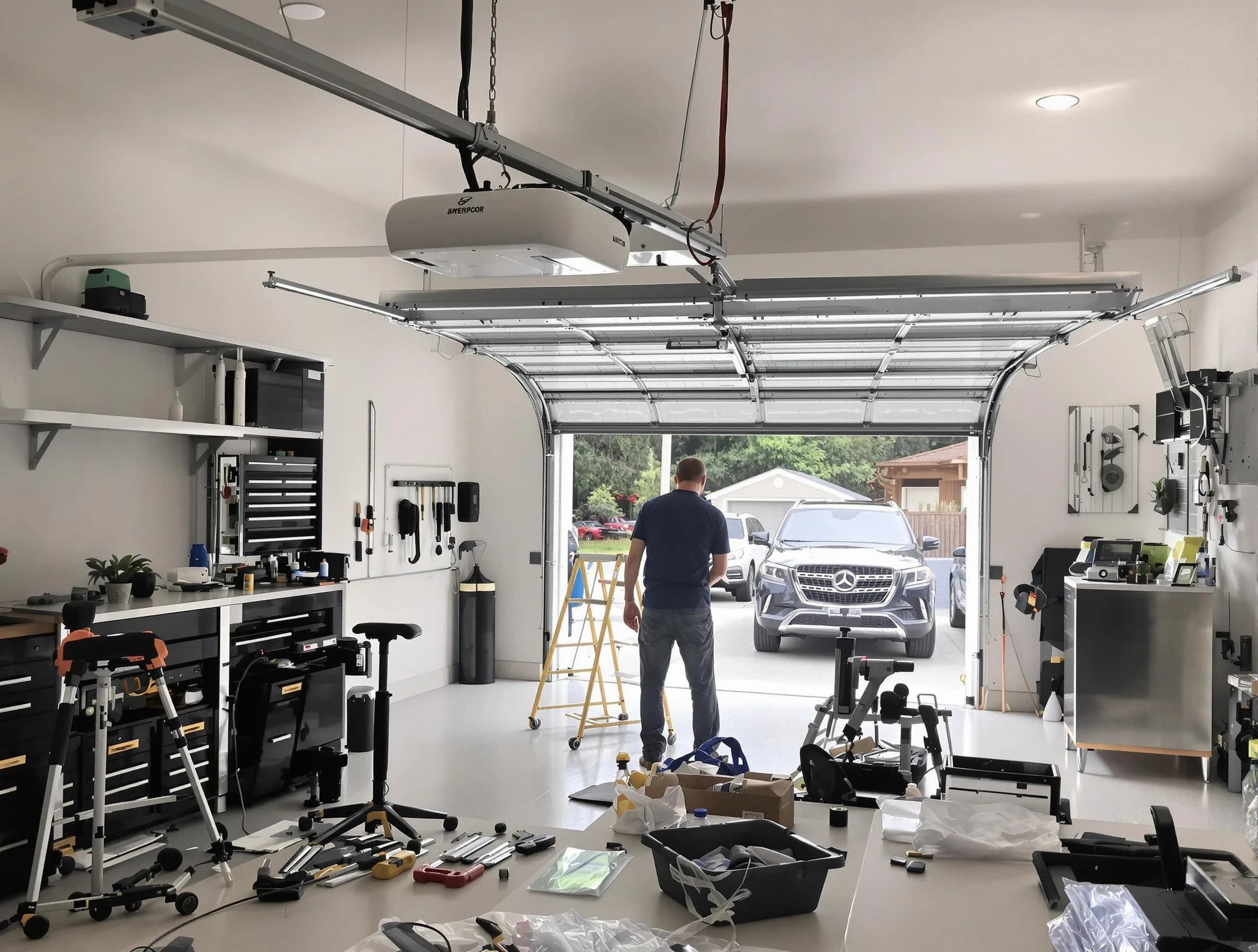 Garage door opener installation by Parker Garage Door Repair in Parker