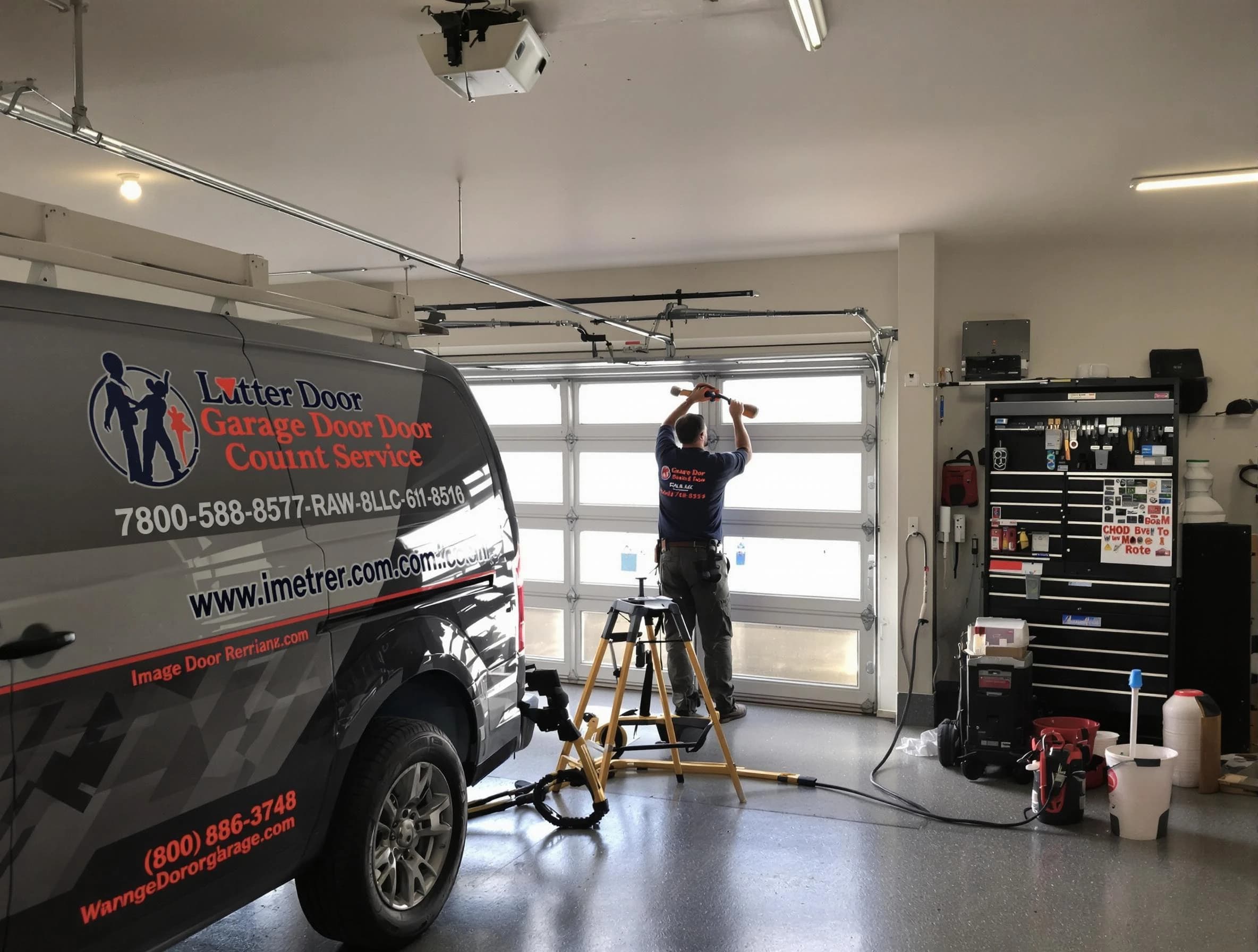 Parker Garage Door Repair rapid response team performing same-day repair in Parker