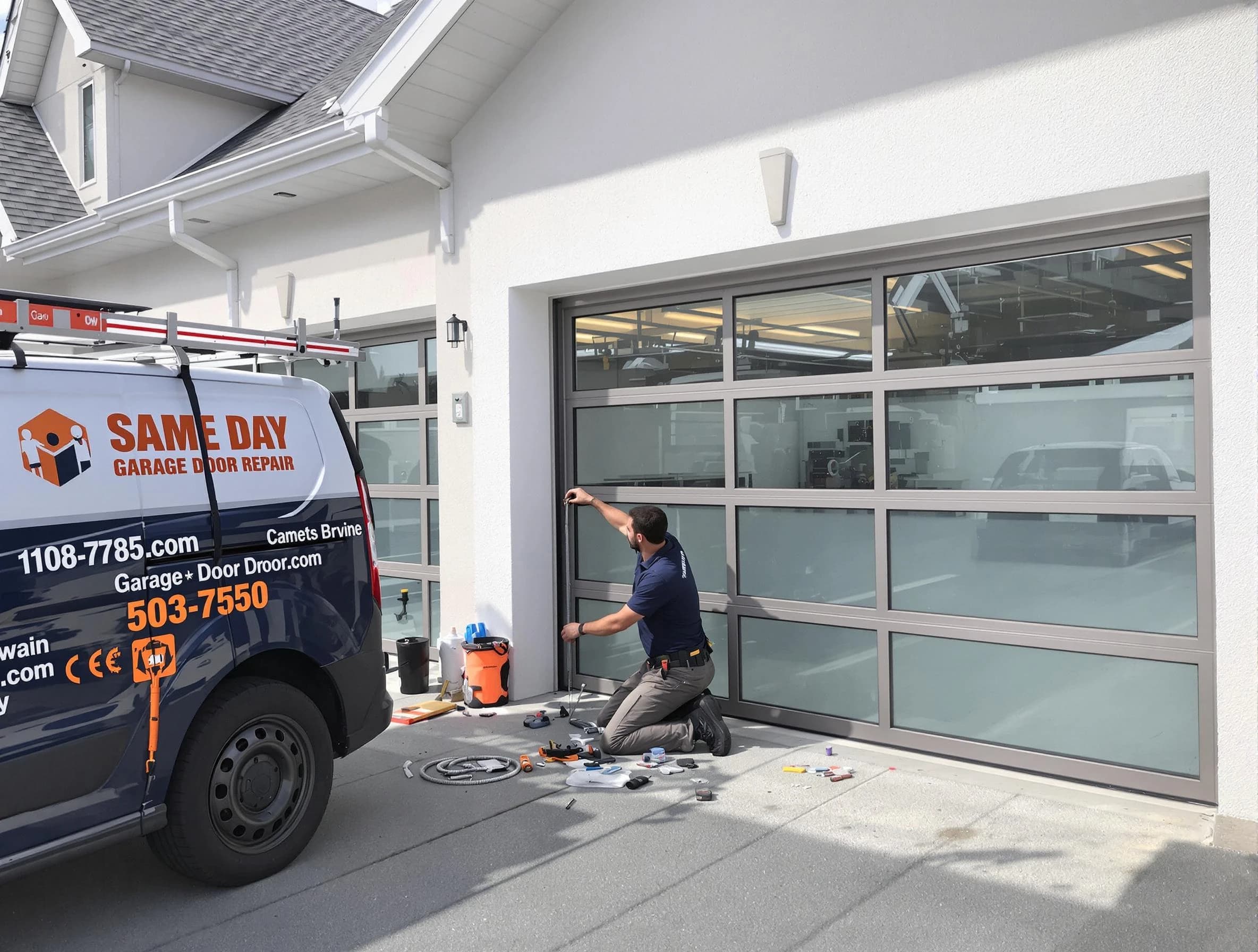 Same-day garage door repair service by Parker Garage Door Repair in Parker