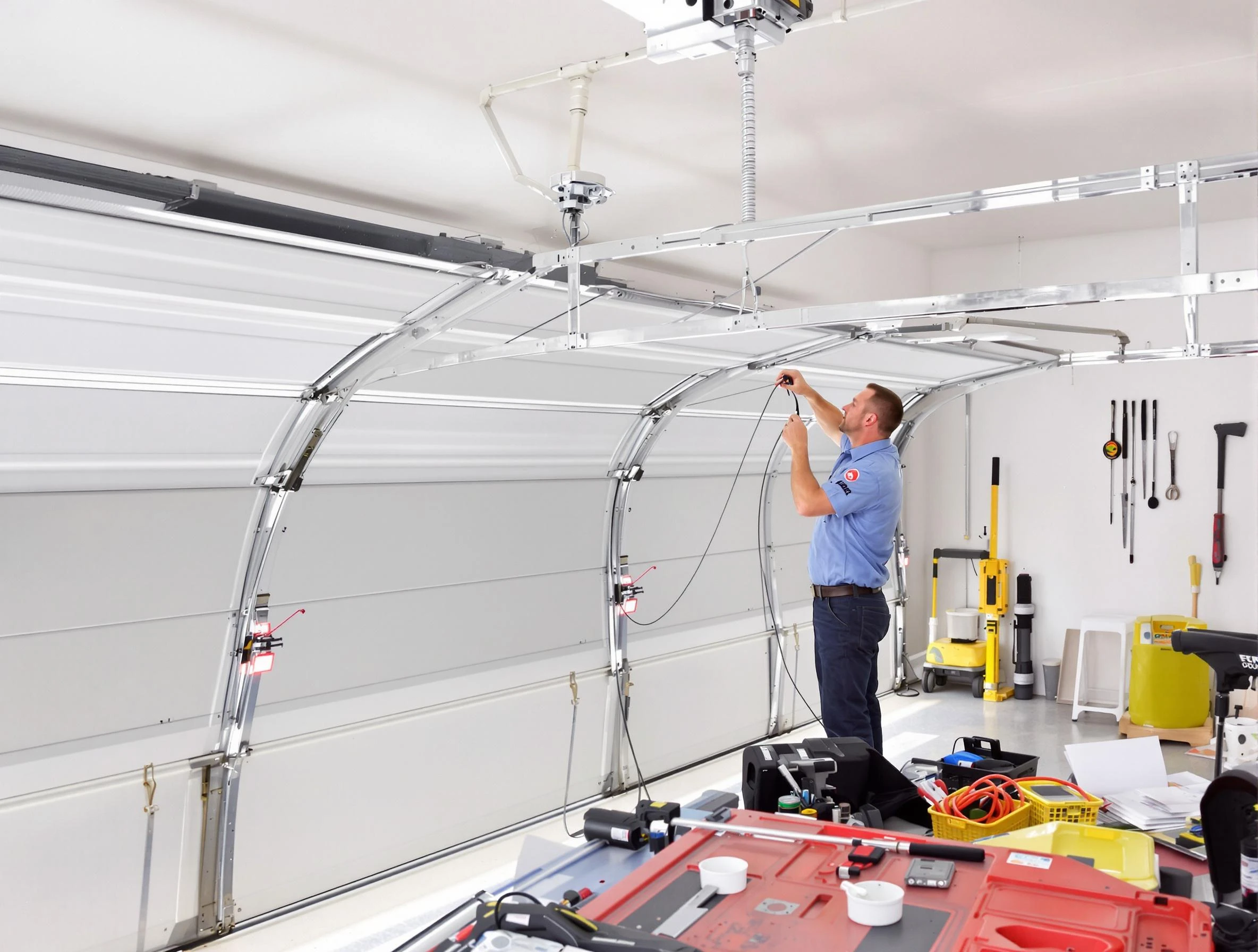 Garage door cable repair service by Parker Garage Door Repair in Parker