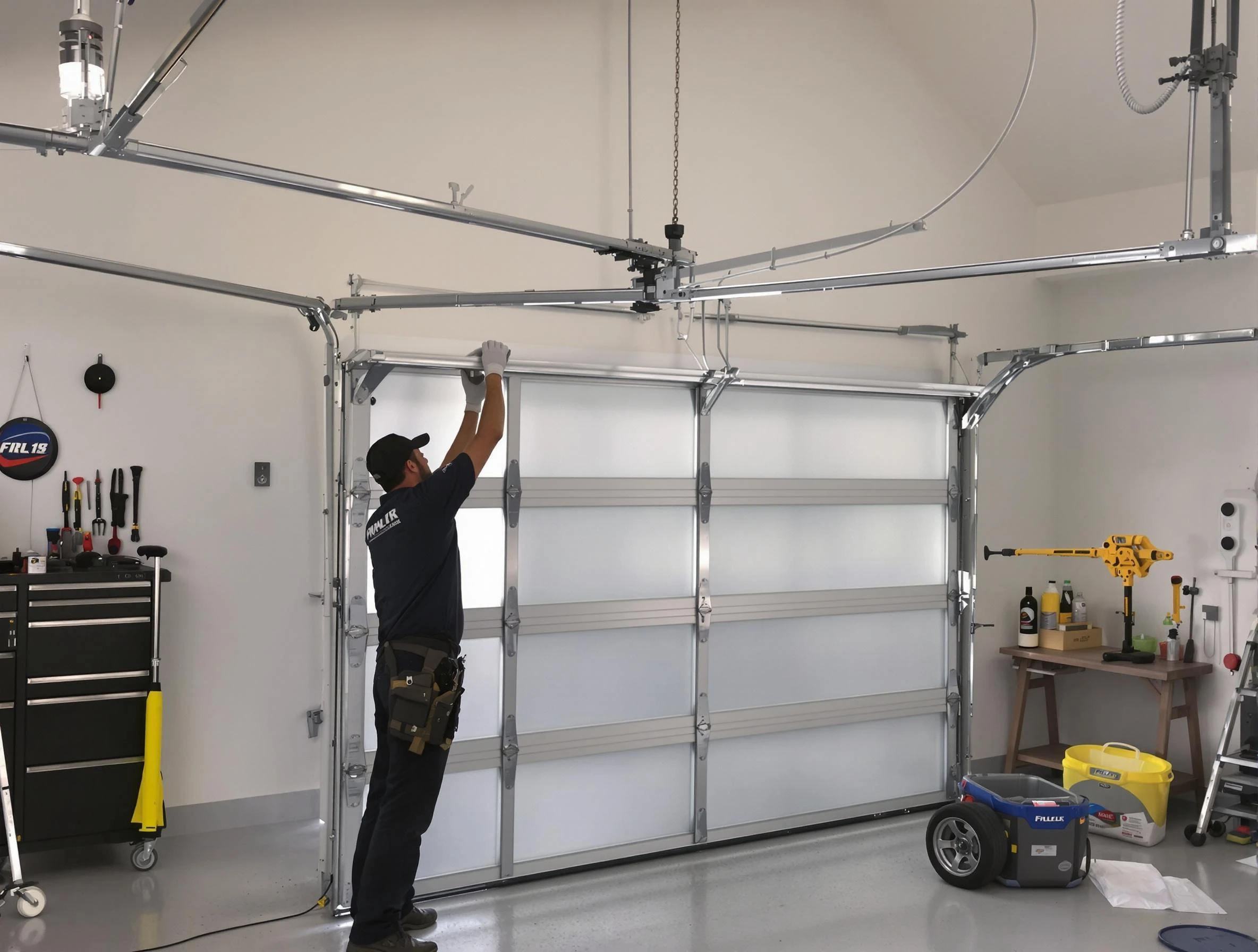 Parker Garage Door Repair certified team performing precision garage door installation in Parker