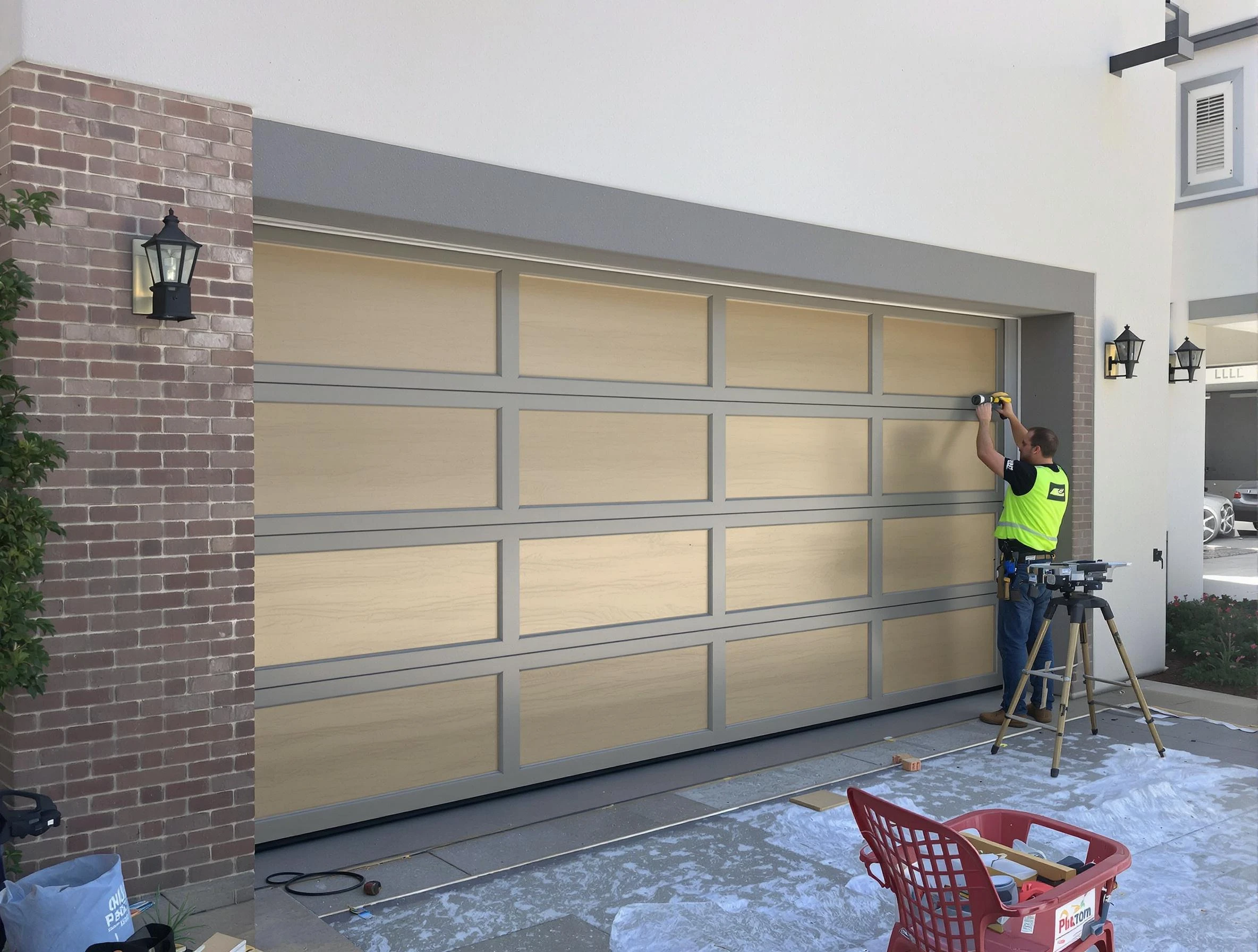 Garage door replacement service by Parker Garage Door Repair in Parker