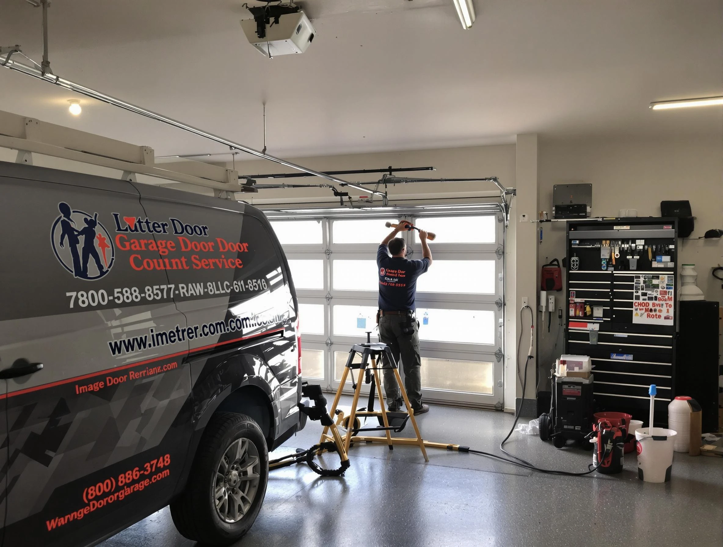Parker Garage Door Repair rapid response team performing same-day repair in Parker